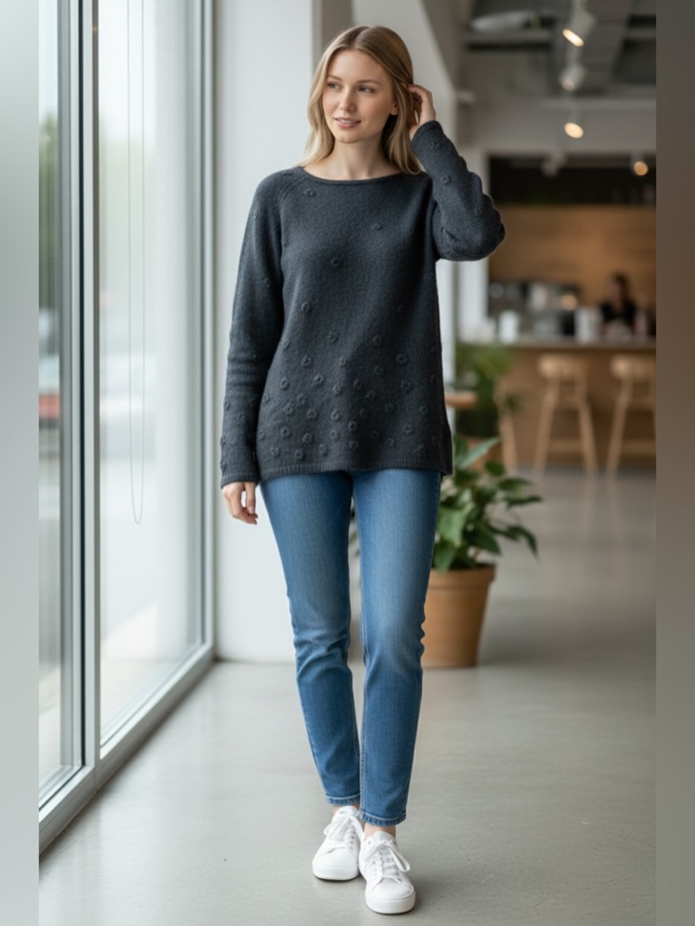 INC International Concepts Charcoal Sweater